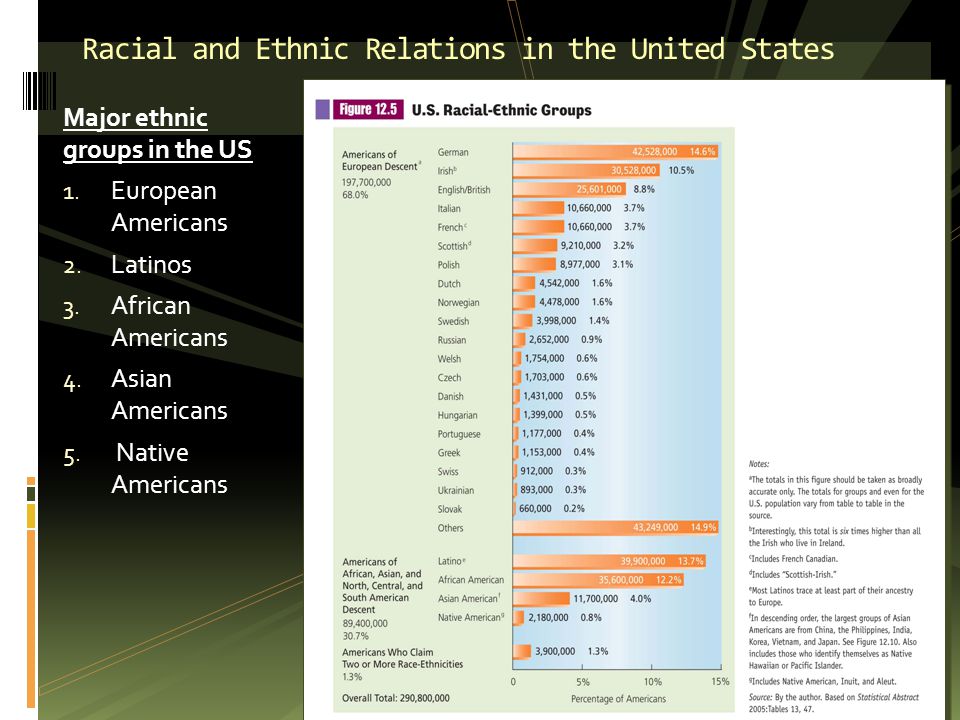 The racial relationship between the american
